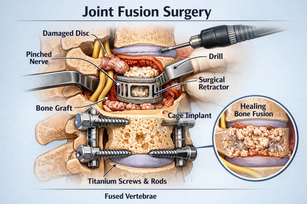 Joint fusion surgery in Malakpet