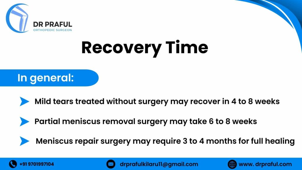 Recovery Time for Meniscus Tear