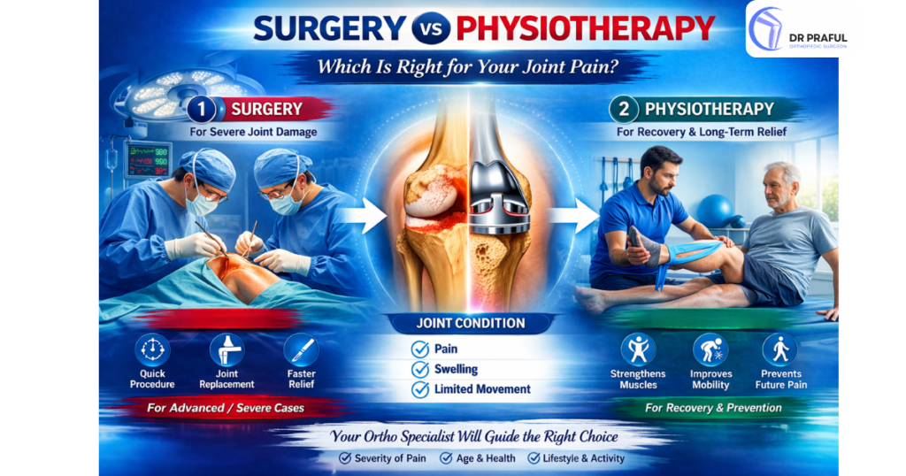 dr.Praful -surgery vs physiotheraphy