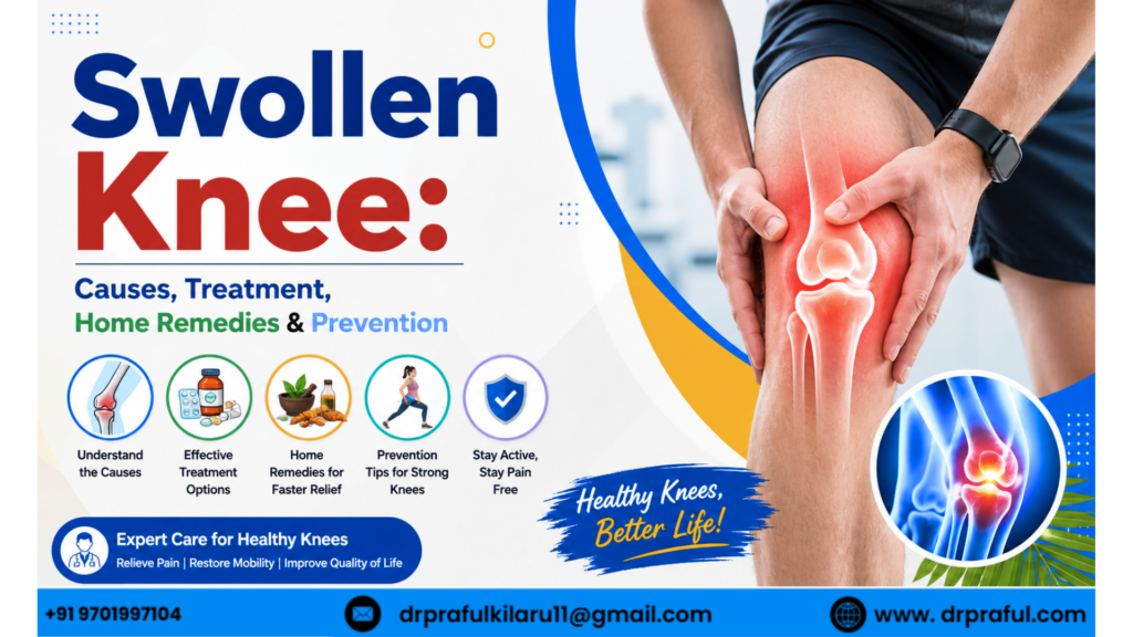 swollen kneecauses , treatment,home remedies and prevention- praful